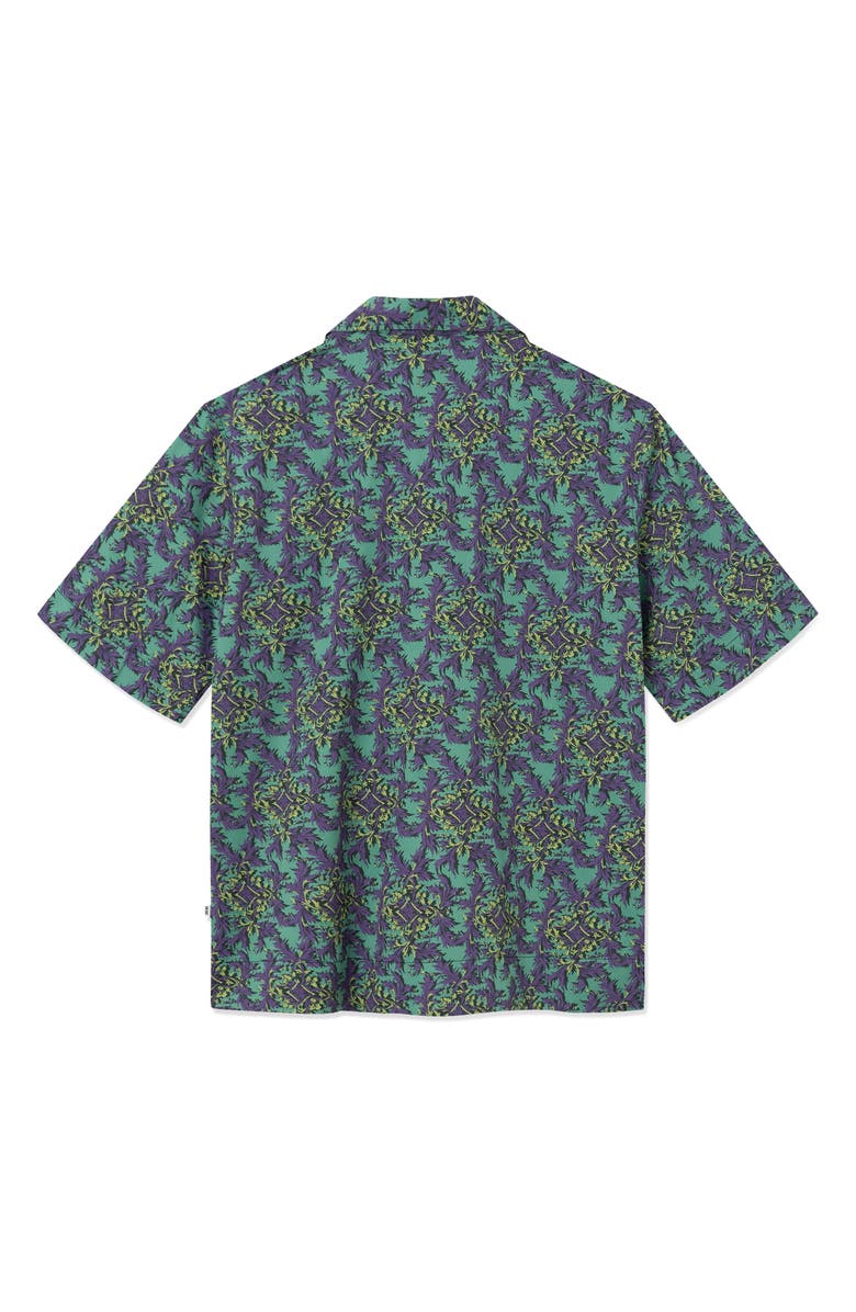 Wood Wood Johan Chateau Stretch Organic Cotton Button-Up Camp Shirt, Alternate, color, 