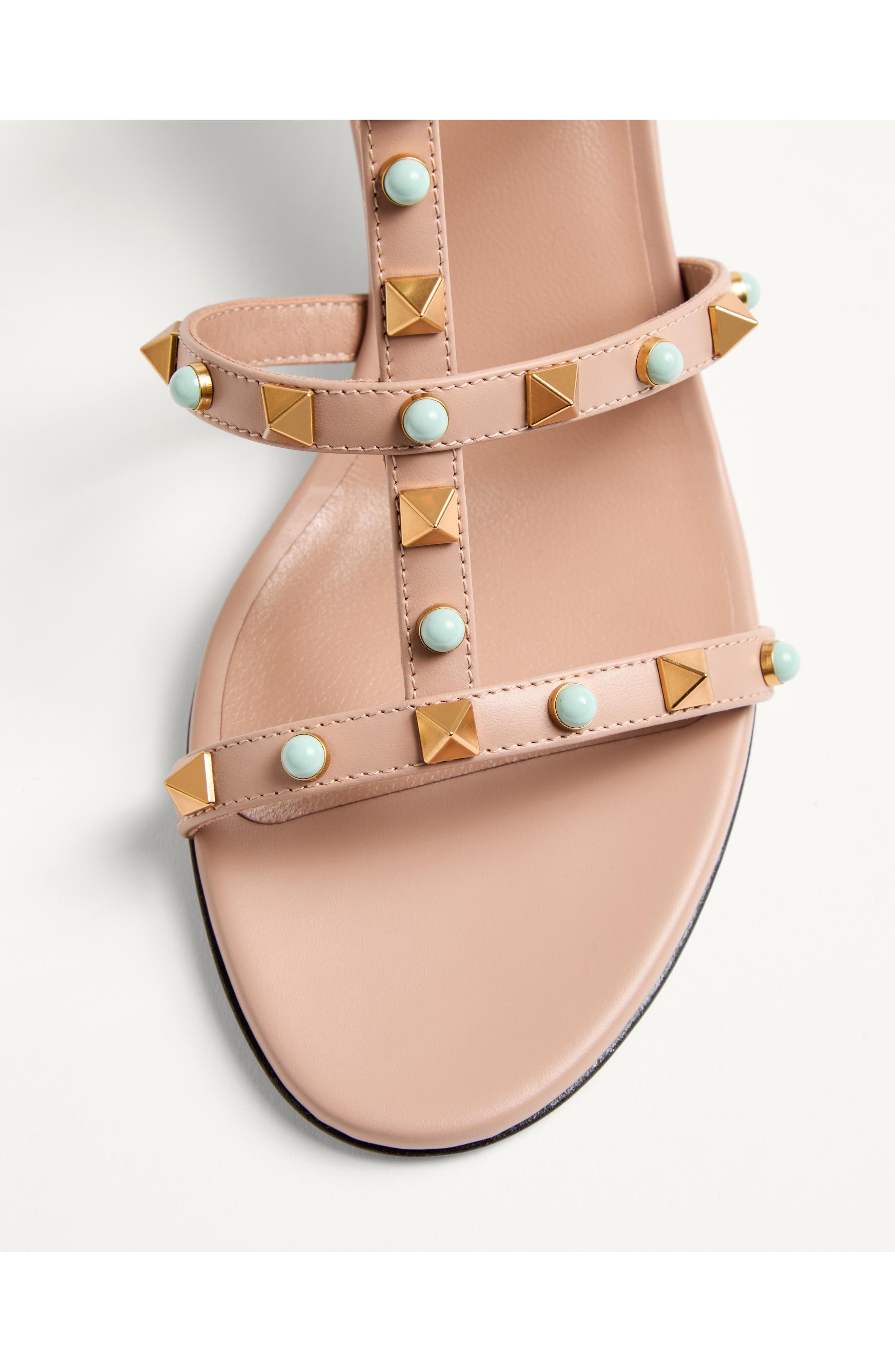 Valentino Garavani Rockstud Slide Sandal, Alternate, color, 