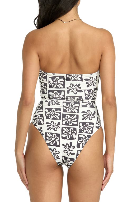 Billabong Ur A Legend Andrew Strapless Cutout One-piece Swimsuit In Black