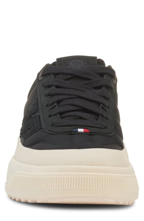 Moncler Monpulse Leather-trimmed Sneakers In Black