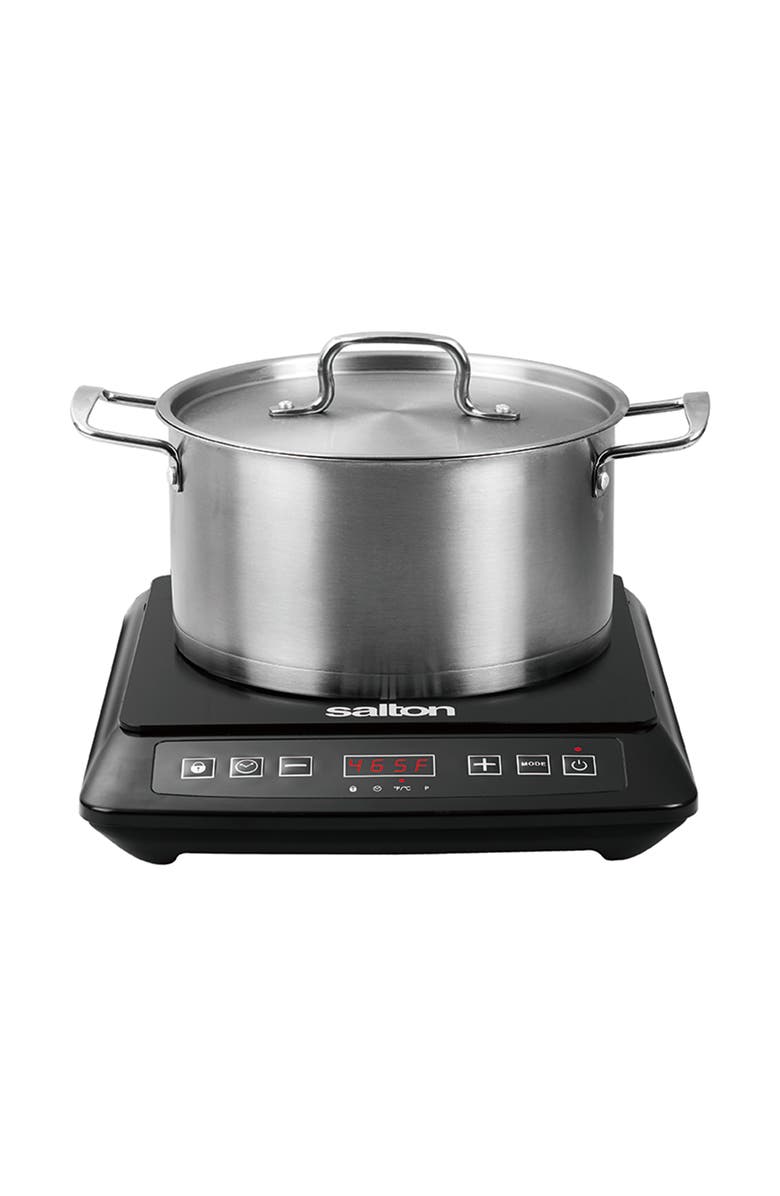 Salton Portable Induction Cooktop, Alternate, color, Black