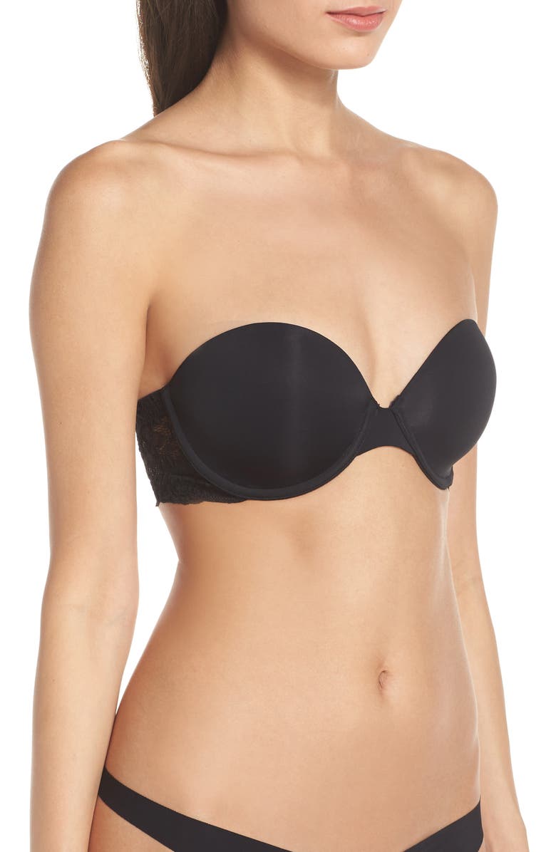 Skarlett Blue Goddess Multi-Way Strapless Bra, Alternate, color, Black