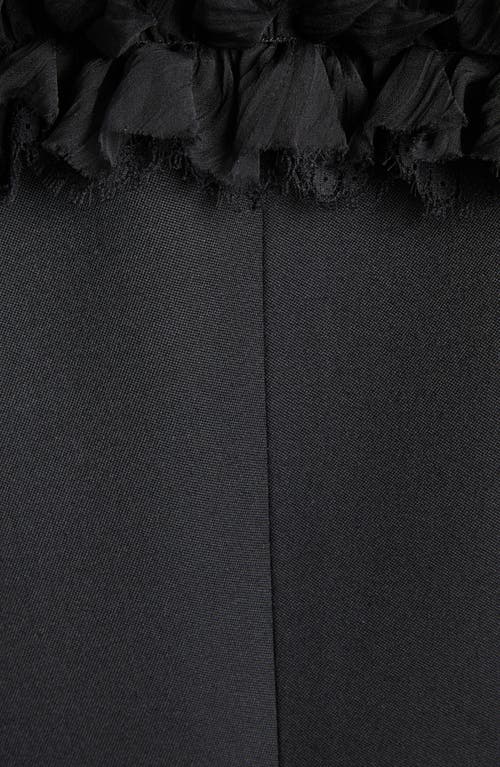Alexander Mcqueen Ruffle Single-breasted Wrap Blazer Jacket