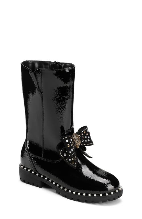 Kurt Geiger London Kids' Kensington Bow Boot In Black