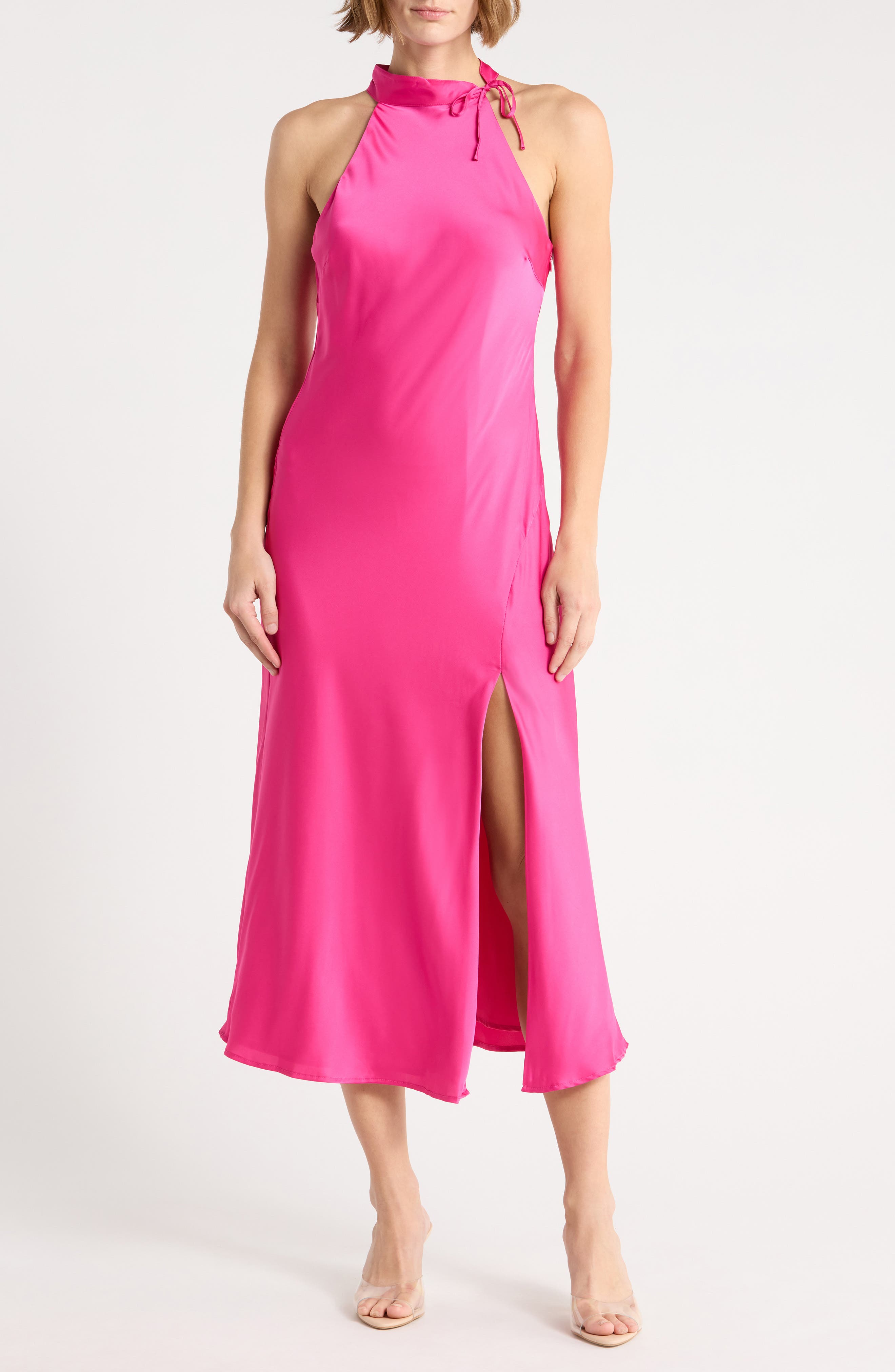 Mari Satin Maxi Dress