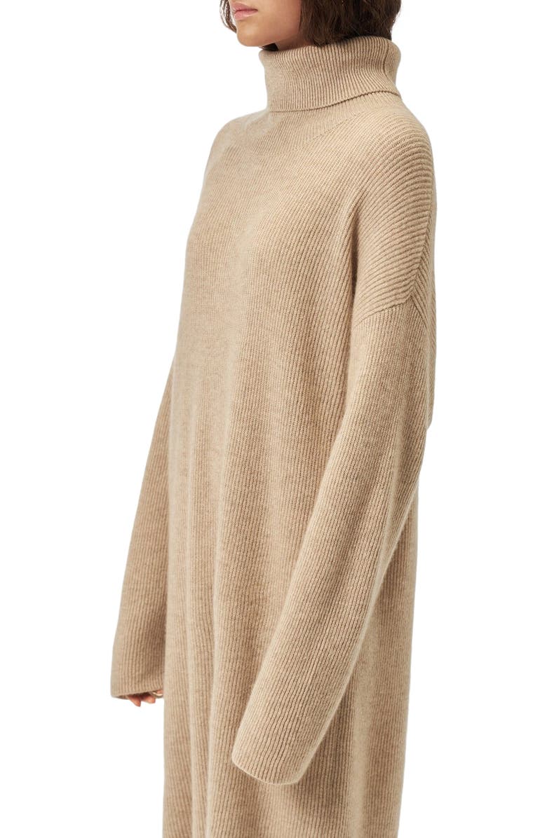 GOBI Mongolian Cashmere Cashmere Turtleneck Dress, Alternate, color, 