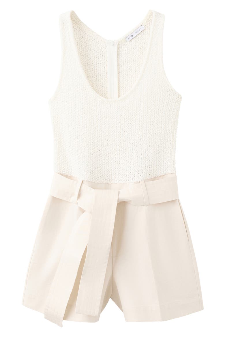 Cotton Short Jumpsuit, Alternate, color, ECRU