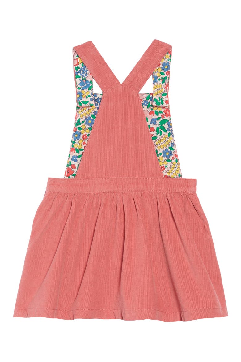 Dungaree Overall Dress, Alternate, color, ROSE PINK