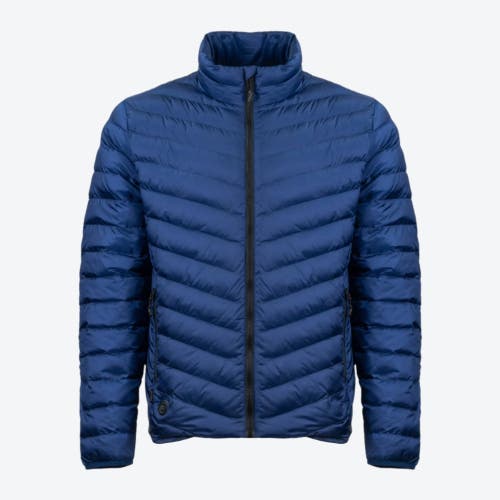 Mobile Warming Heated Puffer Jacket In Blue