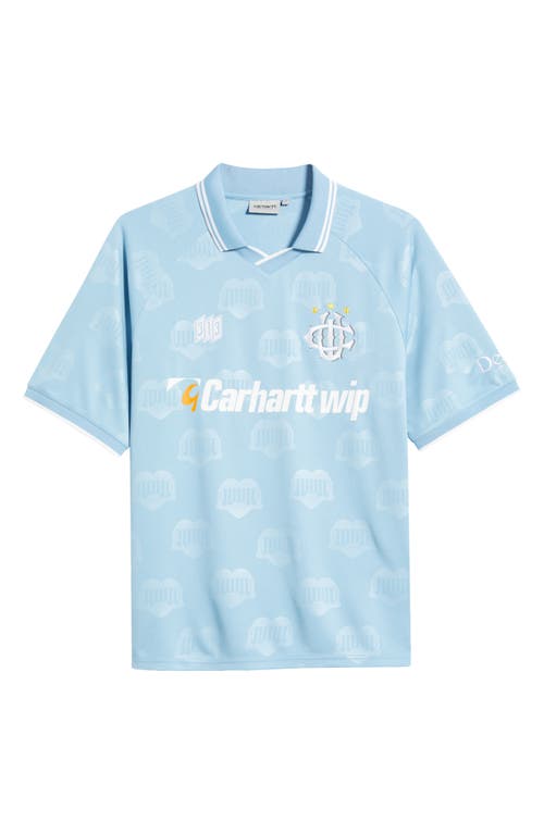 Carhartt T-shirt S/s Hartt's Football Azzurra