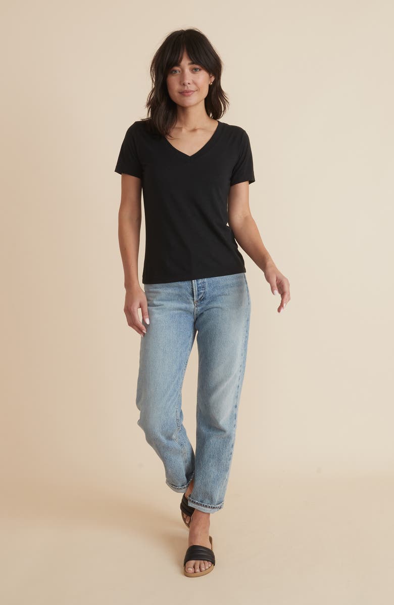 Marine Layer Boyfriend V-Neck T-Shirt, Alternate, color, 