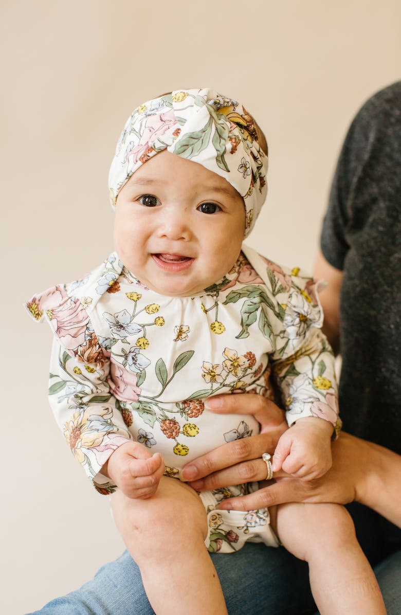 Loulou Lollipop Ruffled Long Sleeve Bodysuit, Alternate, color, 