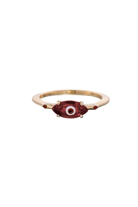 Big Eye Ring with Marquise Gemstone