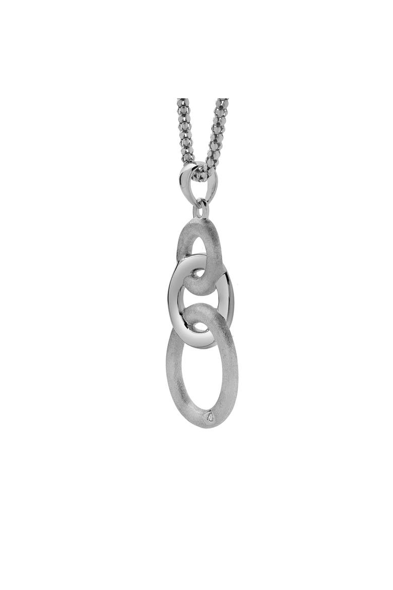 Coralyn Sterling Silver 0.01 Ct Diamond Triple Circle Pendant, Main, color, 925 Sterling Silver