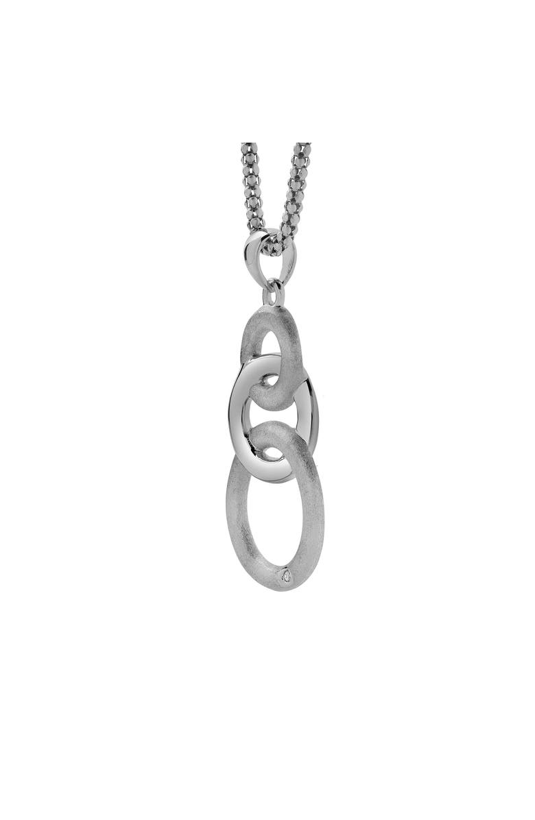 LuvMyJewelry Coralyn Sterling Silver 0.01 Ct Diamond Triple Circle Pendant, Main, color, 925 Sterling Silver