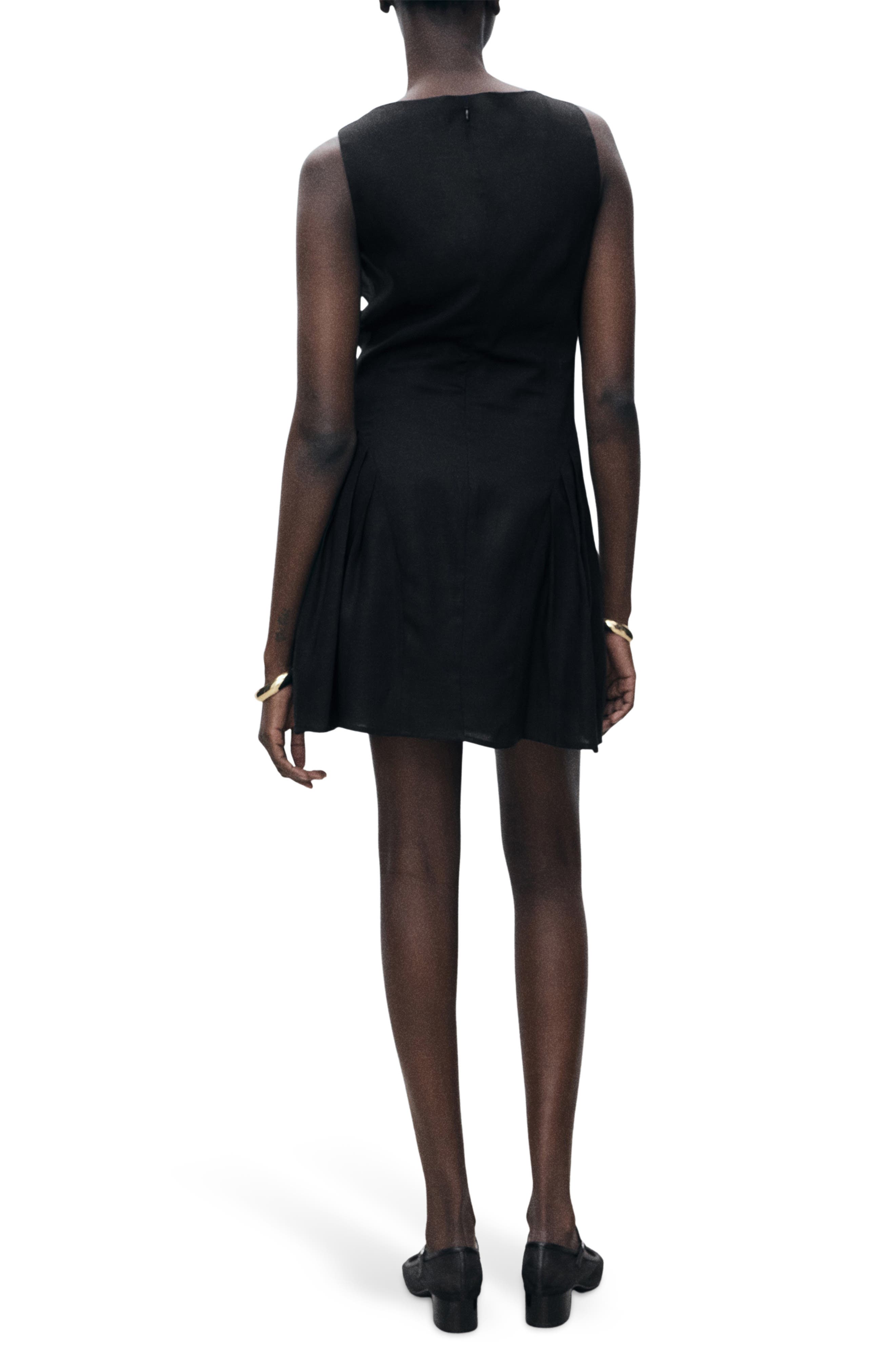 Pleated Sleeveless Dress - image 2