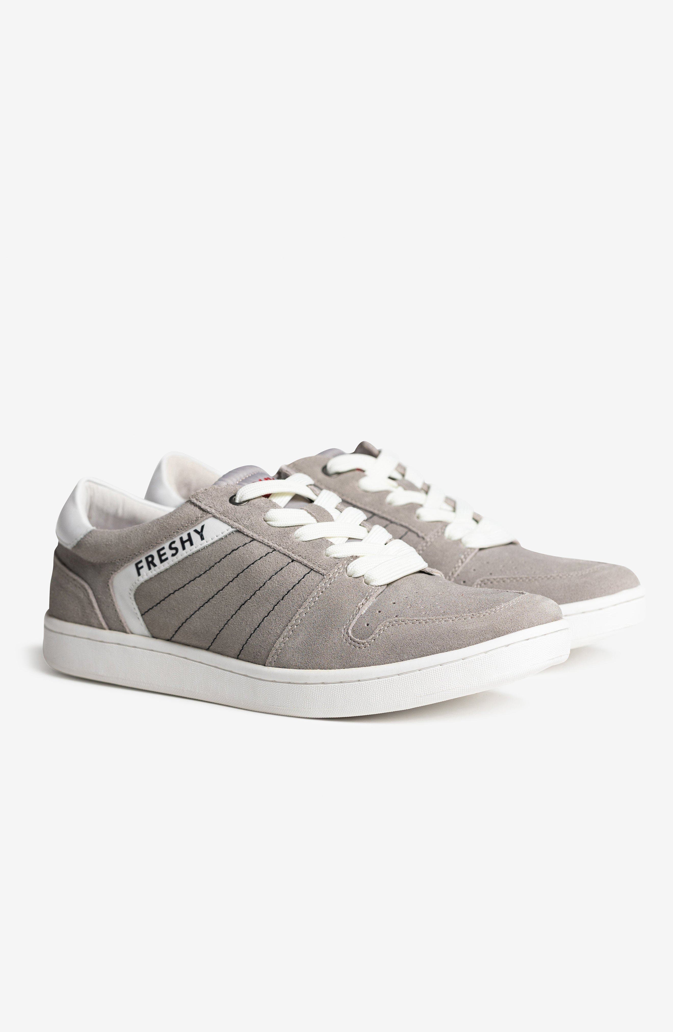 Freshy Kingpin Suede Sneaker, Alternate, color, Grey/White