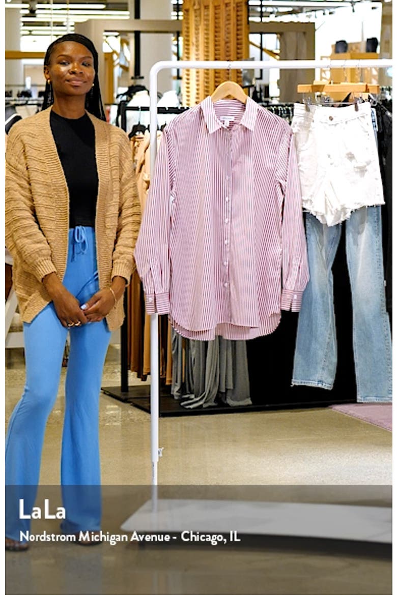 Women's Everyday Stripe Poplin Button-Up Shirt video