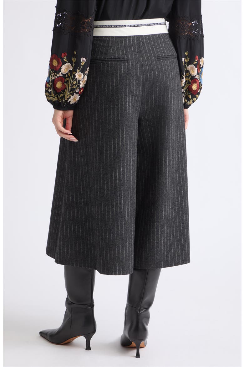 Johanna Pinstripe Culottes, Alternate, color, GRAY