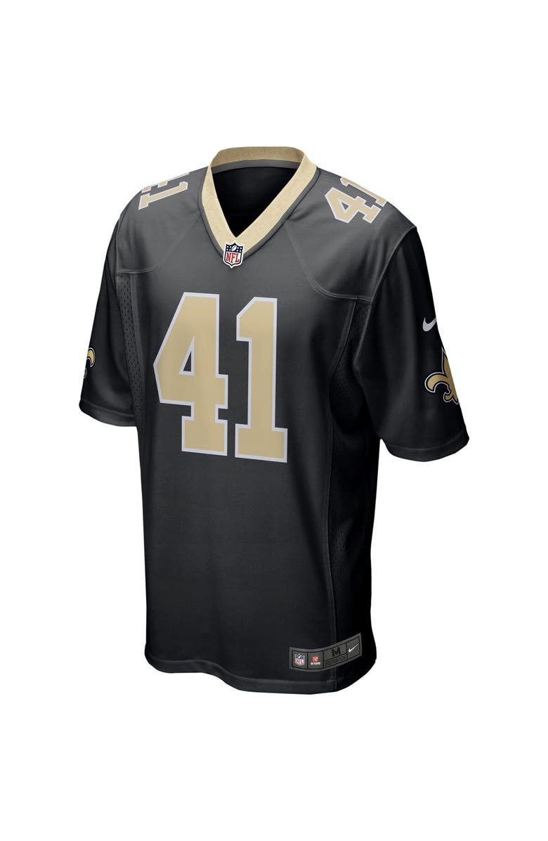 Nike Men's Nike Alvin Kamara Black New Orleans Saints Game Jersey, Alternate, color,