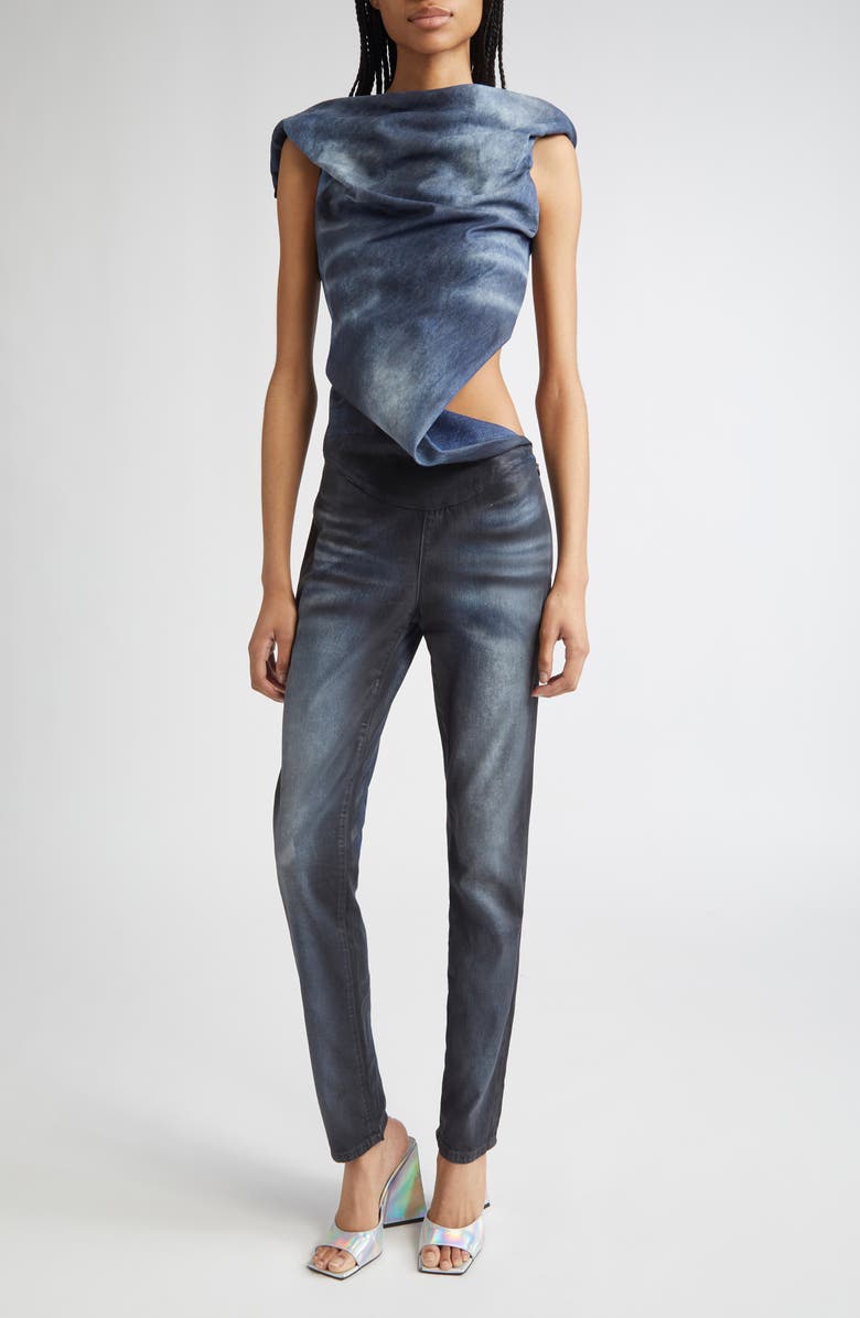 DIESEL<sup>®</sup> De-Clodia Sleeveless Denim Jumpsuit, Main, color, Deep/ Black