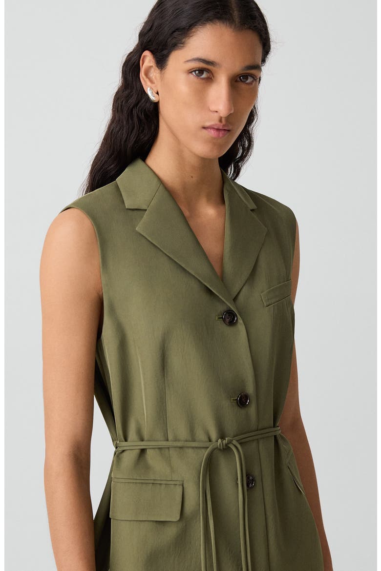3-Button Slash Vest, Alternate, color, FOREST MOSS