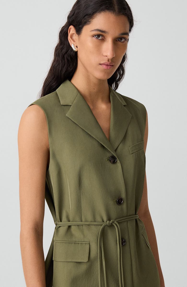Theory 3-Button Slash Vest, Alternate, color, Forest Moss