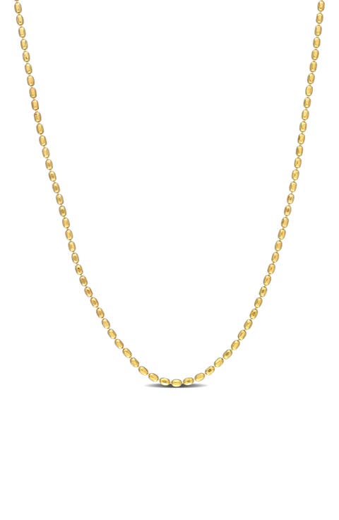 1.5mm Oval Ball Chain Necklace