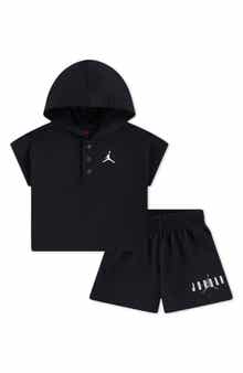 Jordan French Terry Henley Hoodie & Sweat Shorts Set