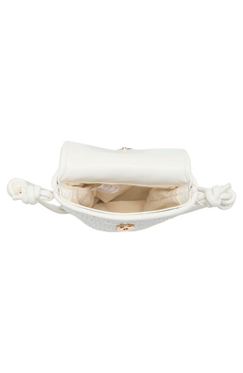 Dolce Vita Woven Crossbody Bag In White