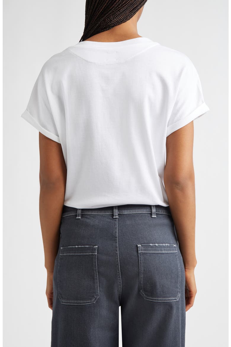 Cotton Pocket T-Shirt, Alternate, color, WHITE AND SAND