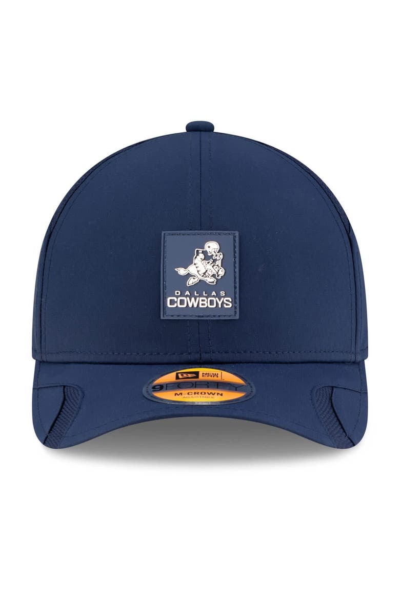 Men's New Era Navy Dallas Cowboys 2025 Sideline Throwback M-Crown 9FORTY Adjustable Hat, Alternate, color, Navy