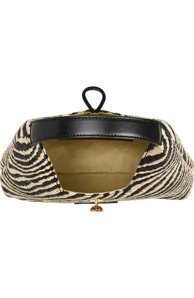 Marni Mini Stripe Top Handle Bag, Alternate, color, 00N99 Black