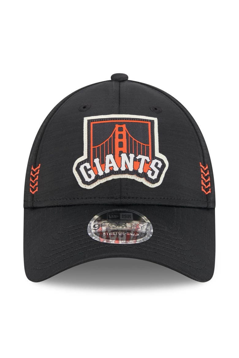 Men's New Era  Black San Francisco Giants 2024 Clubhouse 9FORTY Adjustable Hat, Alternate, color, Black