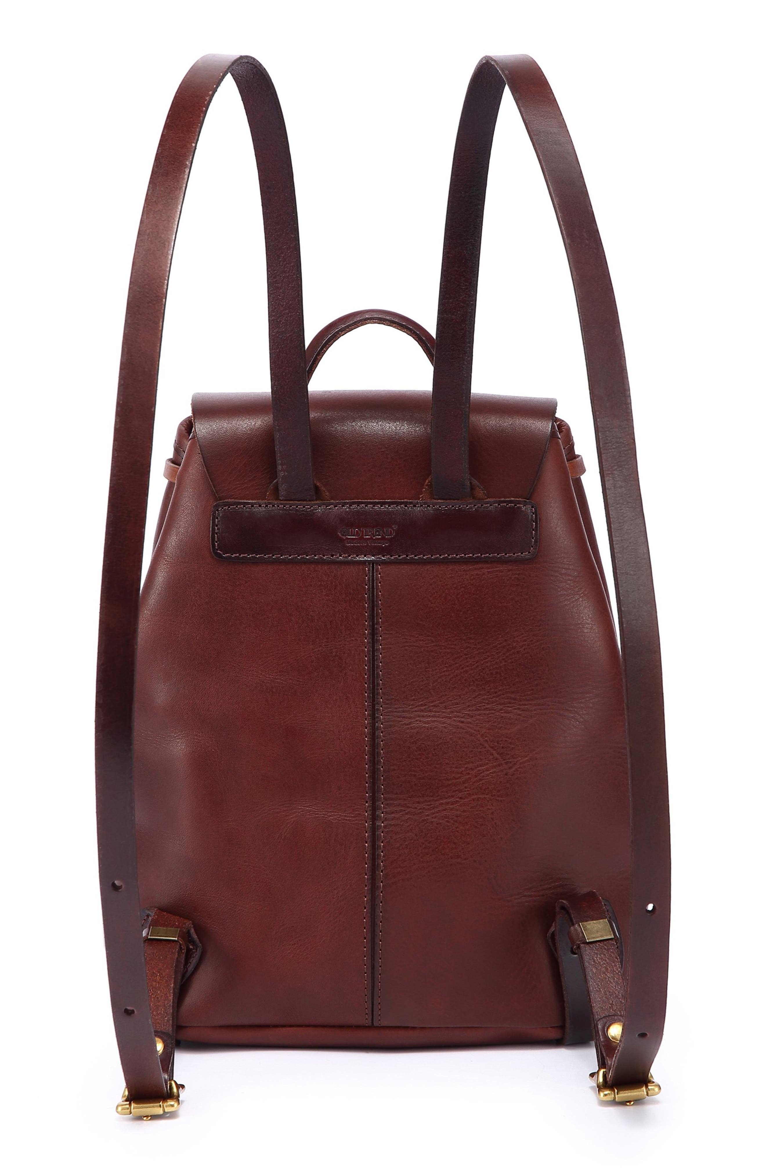 OLD TREND Isla Small Leather Backpack, Alternate, color, Brown
