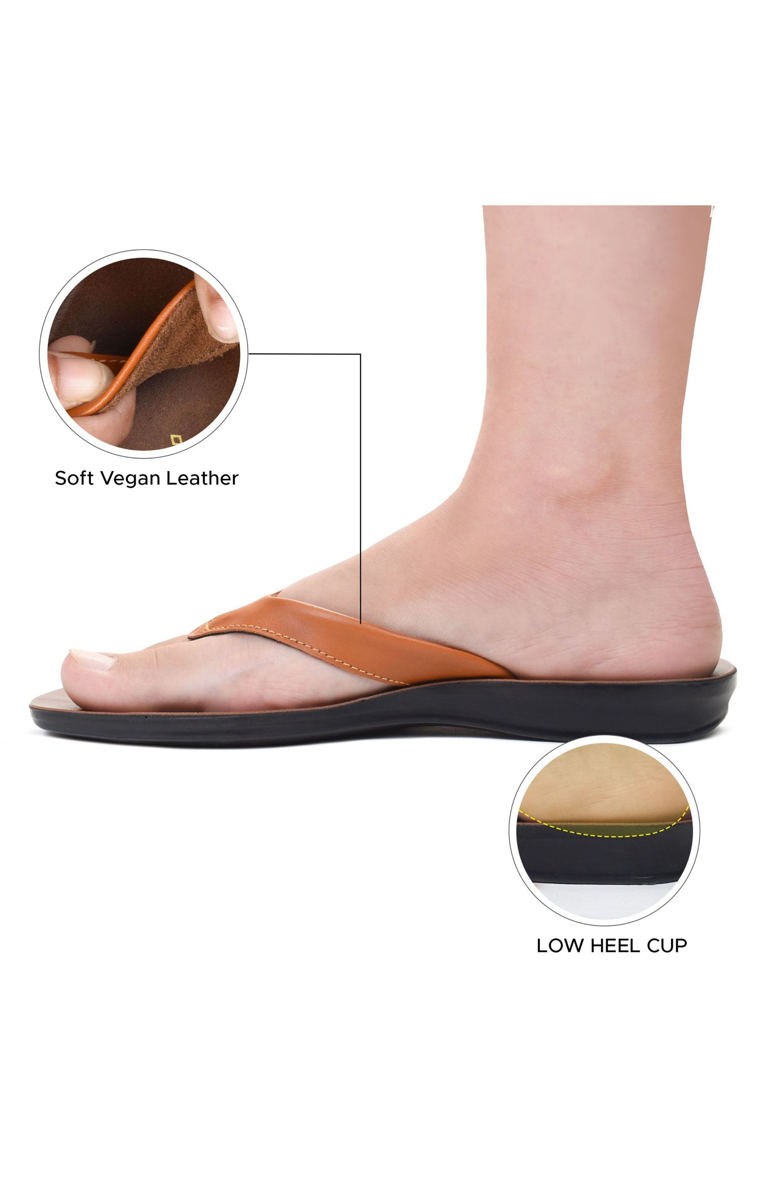 Capri Comfortable Flip-Flop, Alternate, color, TAN