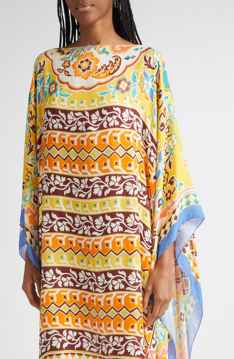 Etro Beachwear Caftan, Alternate, color, X0840 Print On Yellow Base
