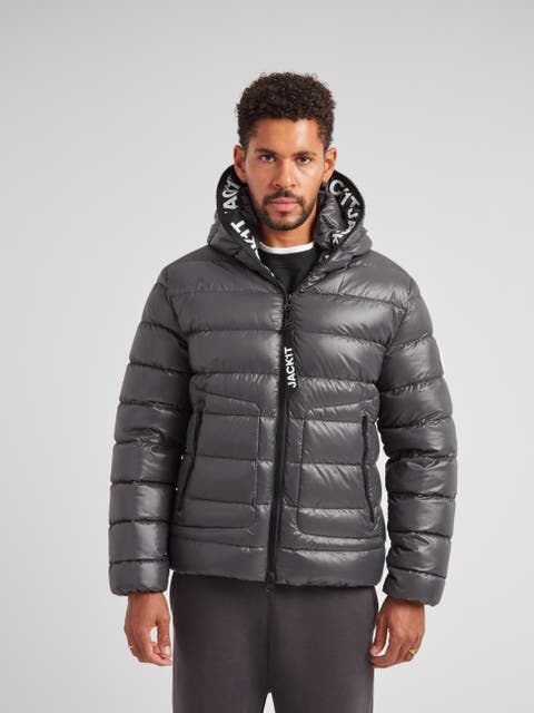 R4D Tramline Hooded Puffer Jacket