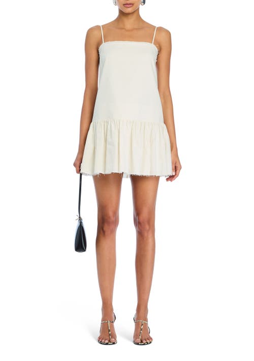 Ser.o.ya Krista Linen Mini Dress In White