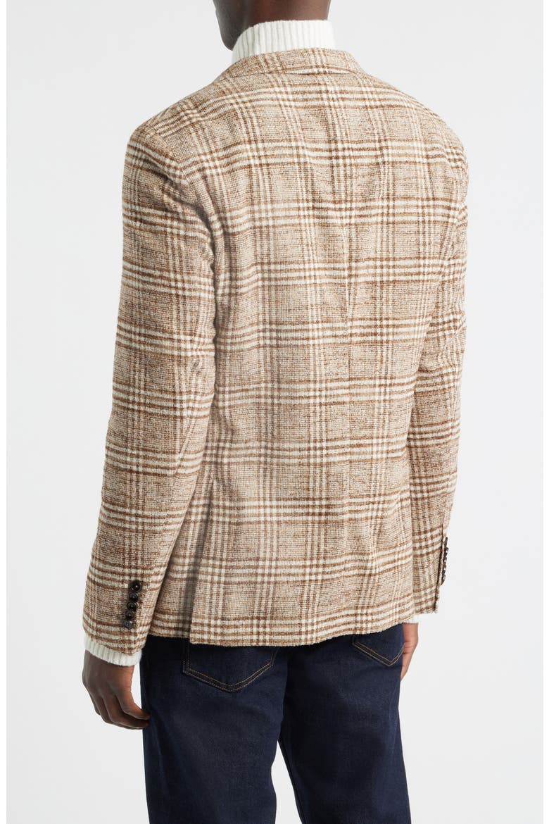 Heston Slim Fit Plaid Sport Coat, Alternate, color, MEDIUM BROWN