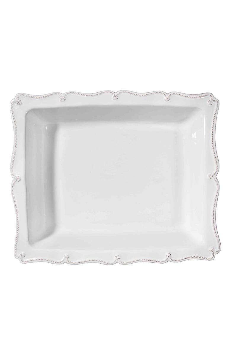Juliska Berry & Thread Set of 3 Ceramic Baking Dishes, Alternate, color, Whitewash