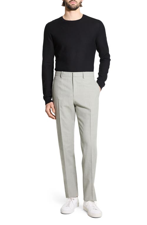 Theory Mayer Melange Solid Soft Tailoring Suit Pants In Greenstone