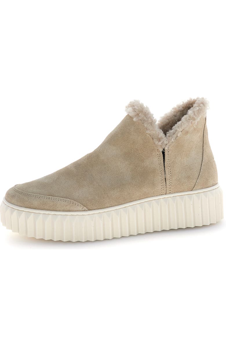 Voile Blanche Luna Genuine Shearling Lined Bootie, Main, color, Light Beige