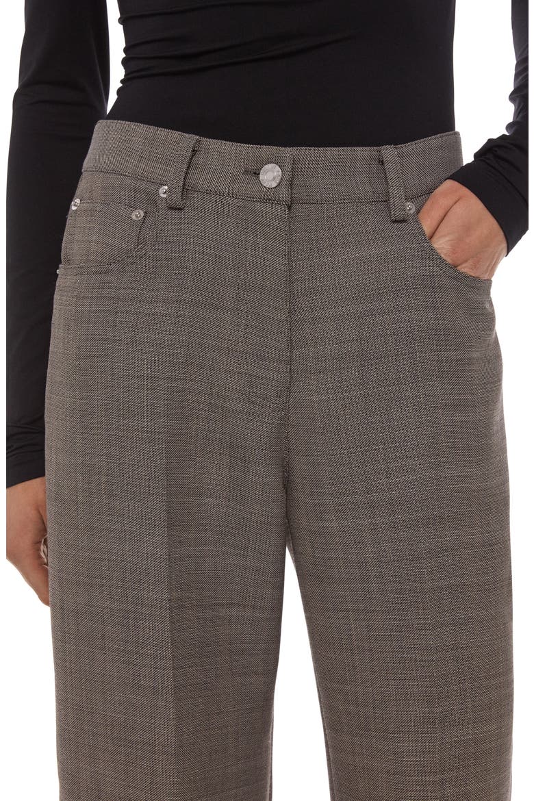 Relaxed Sharkskin Bootcut Pants, Alternate, color, BEIGE MELANGE