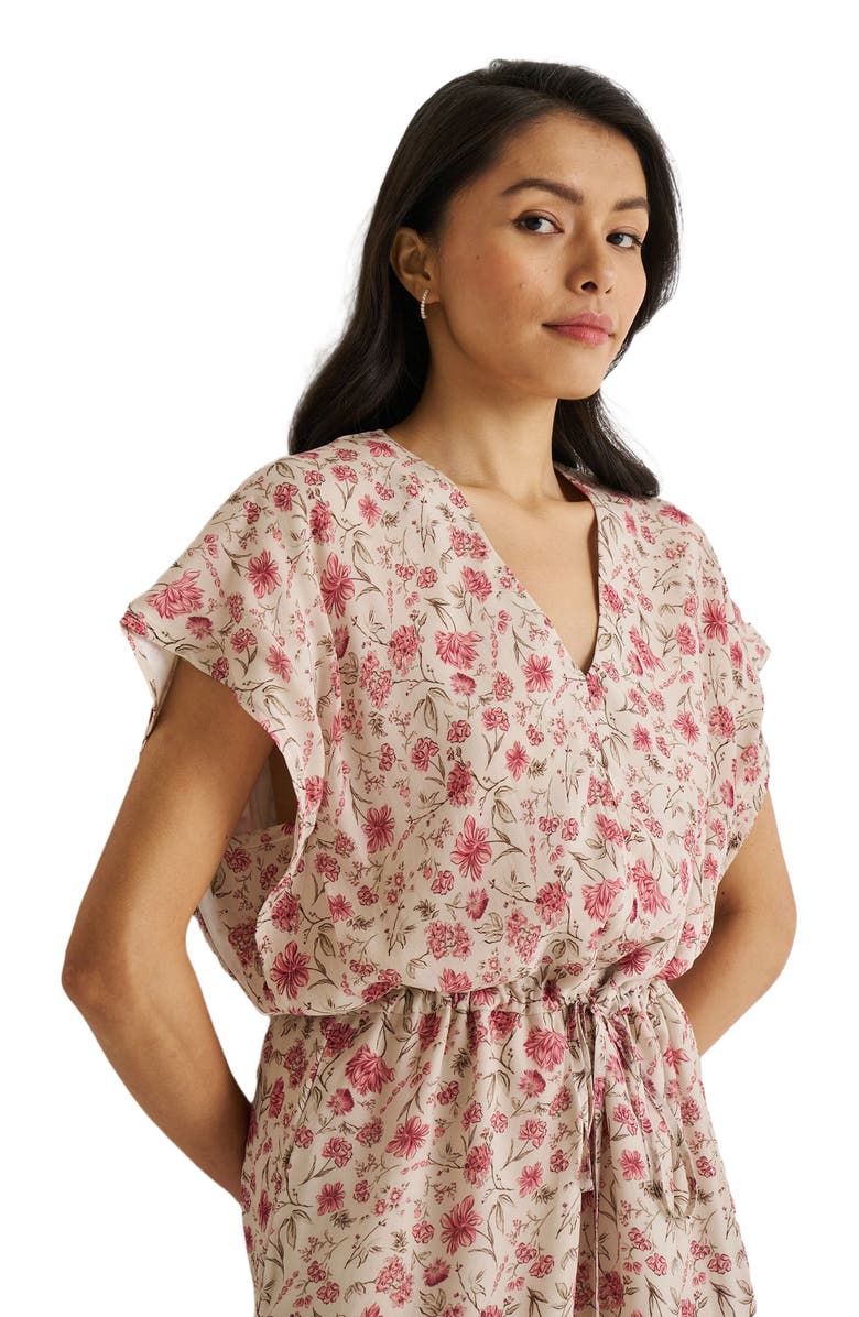 Reistor Relaxed Drawstring Dress, Alternate, color, Petal Fusion