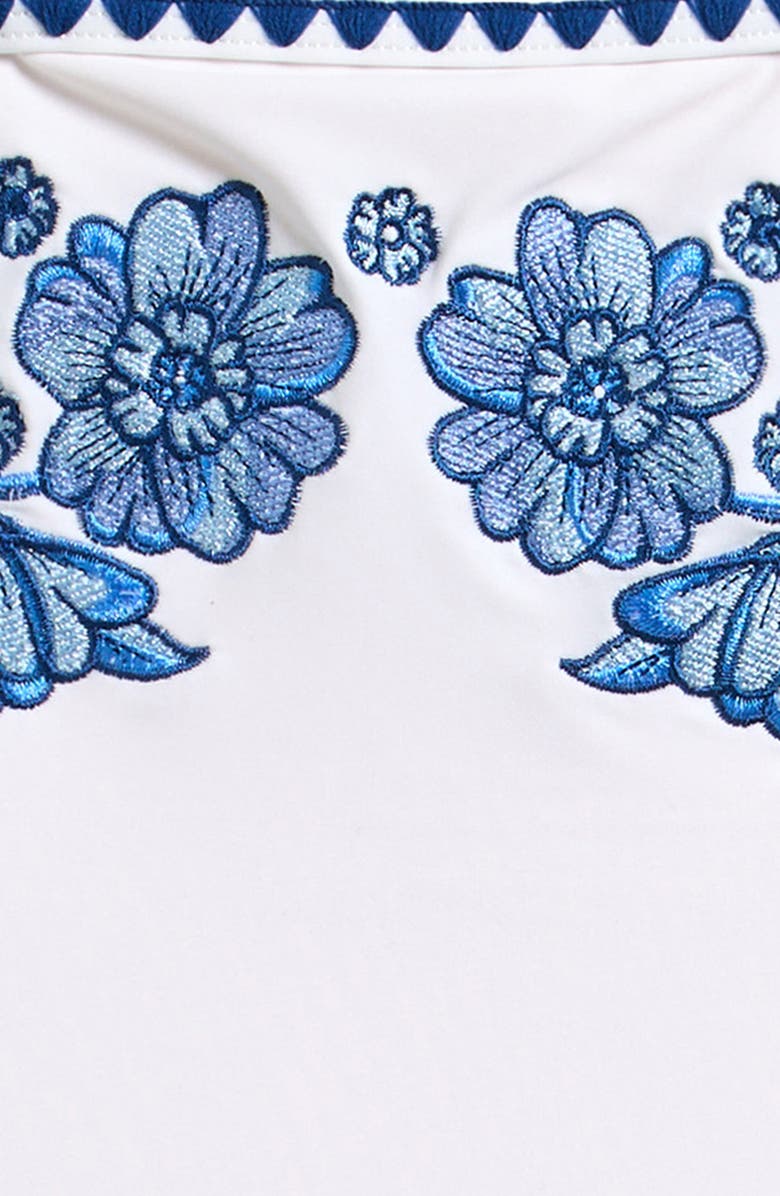 Shade Critters Kids' Embroidered One-Piece Swimsuit, Alternate, color, White