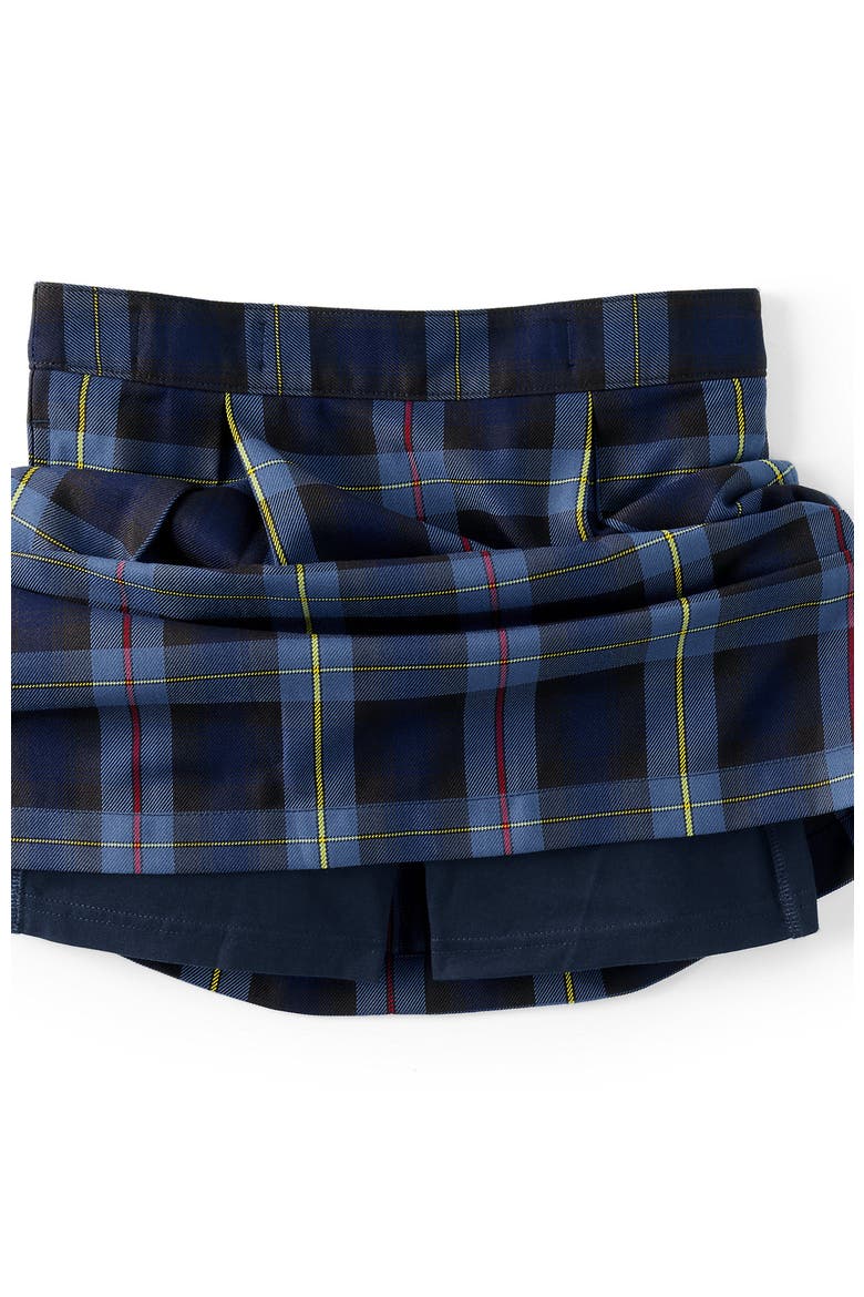 School Uniform Girls Plaid Skort Top of Knee, Alternate, color, French Blue Plaid