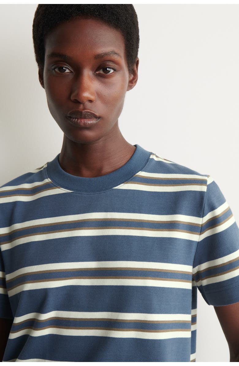 COS Clean Cut T-Shirt, Alternate, color, Navy