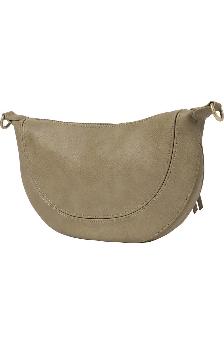 Urban Originals Super Mini Halfmoon Crossbody, Alternate, color, Khaki