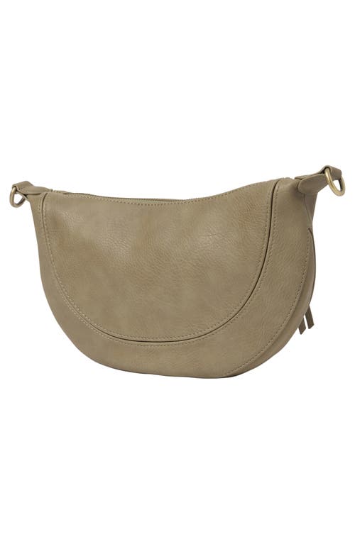 Urban Originals Super Mini Halfmoon Crossbody In Khaki